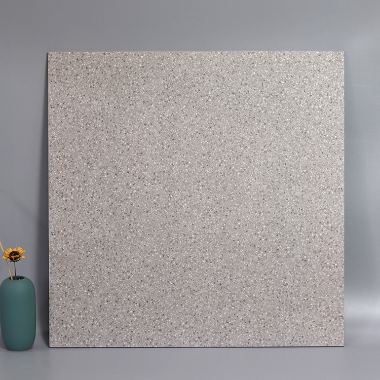 60x60 سنتيمتر أبيض رمادي الأواني الصغيرة المضادة للانزلاق ريفي بلاط البورسلين Terrazzo