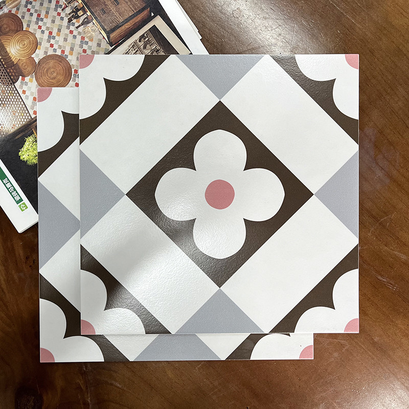 30x30 بلاط سيراميك مزجج على الطراز الاسكندنافي صغير مربع فسيفساء بلاط أرضيات شرفة