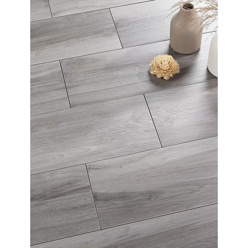 200x1200mm المزجج مات الخشب الحبوب الخزف بلاط بني رمادي داخلي خشبي نظرة العتيقة