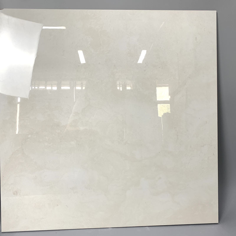 600x600mm كامل الجسم أبيض اللون مصقول بلاط أرضيات من الرخام المصقول المضادة للانزلاق