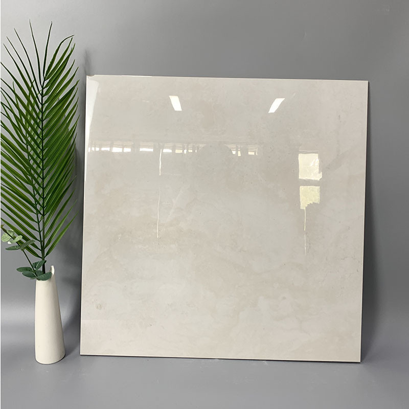 600x600mm كامل الجسم أبيض اللون مصقول بلاط أرضيات من الرخام المصقول المضادة للانزلاق