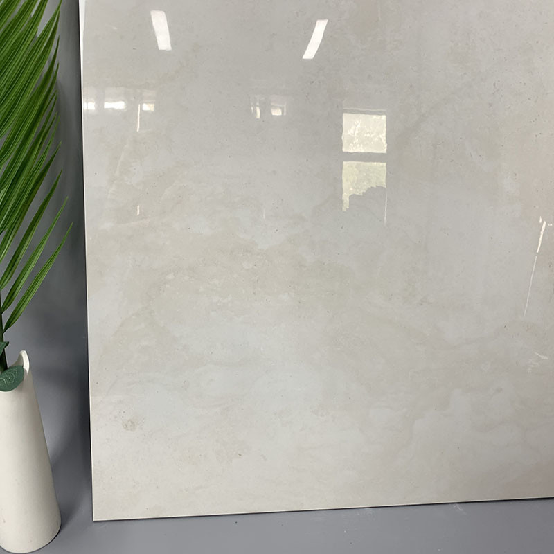 600x600mm كامل الجسم أبيض اللون مصقول بلاط أرضيات من الرخام المصقول المضادة للانزلاق