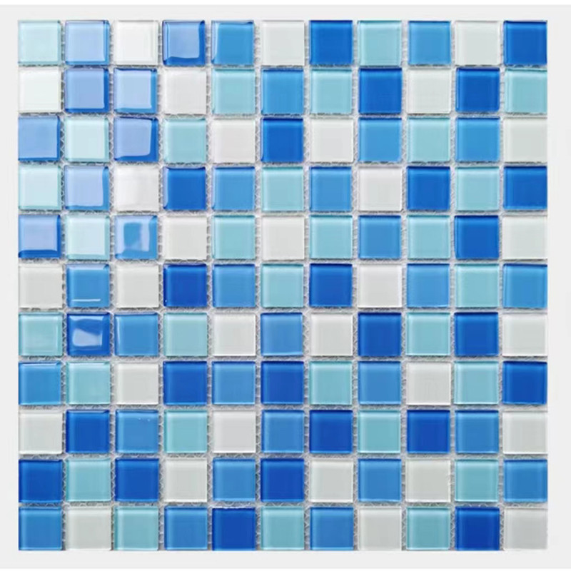 300x300mm الزجاج الكريستالي الفسيفساء الأرضية الجدار البلاط للحمام حمام سباحة حمام المطبخ Backsplash