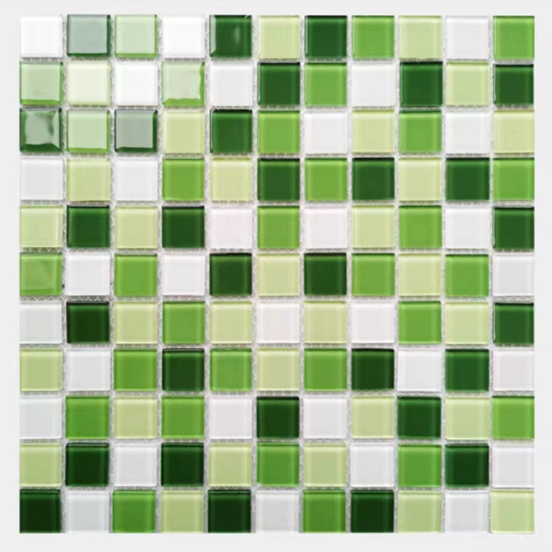 300x300mm الزجاج الكريستالي الفسيفساء الأرضية الجدار البلاط للحمام حمام سباحة حمام المطبخ Backsplash