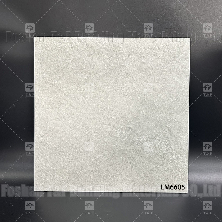 60x60mm البلاط الرخام الرمادي السيراميكي للطابق والجدار غرفة نوم البورسلين الريفية البلاط