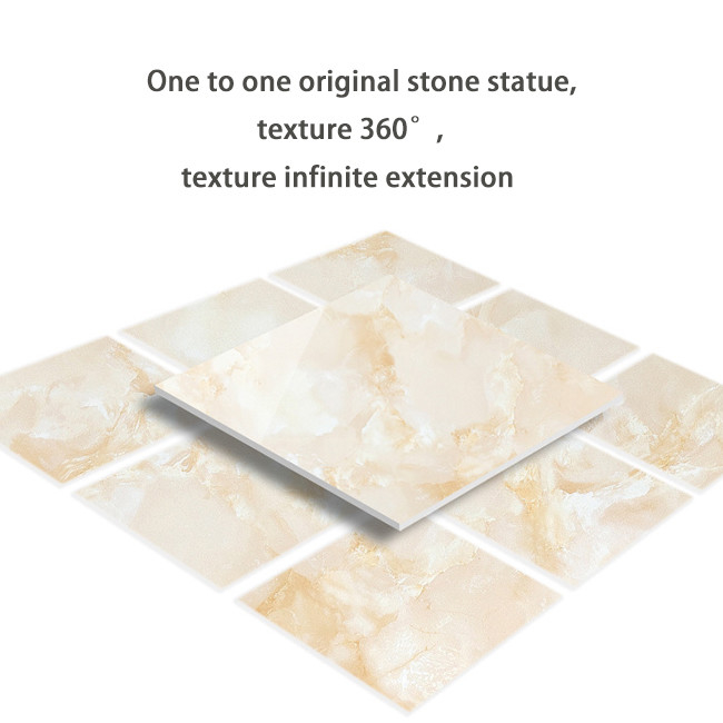 مكافحة الانزلاق البورسلين المزخرف الكامل 800x800mm ألماسية غرفة المعيشة الأرضية بلاط الجيد النبيل