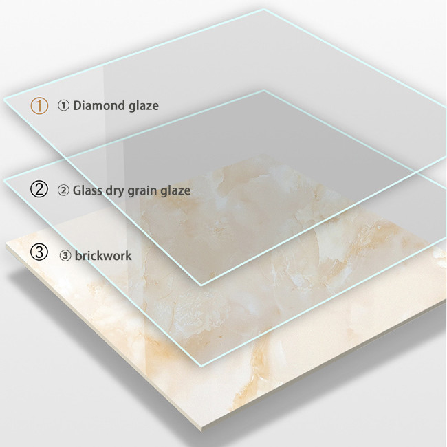 مكافحة الانزلاق البورسلين المزخرف الكامل 800x800mm ألماسية غرفة المعيشة الأرضية بلاط الجيد النبيل