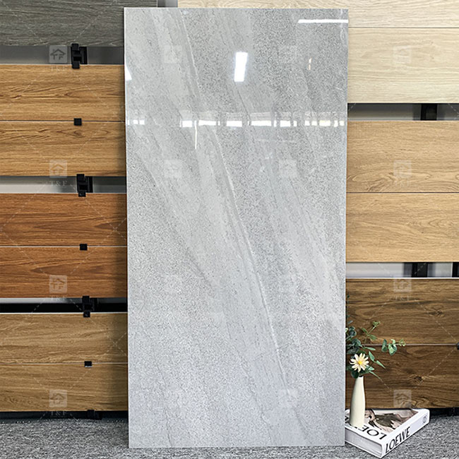 600x1200mm فاخرة كاملة الجسم لامعة مطلية بلاط الزجاج لأرضية بلاط البورسلين الرخام