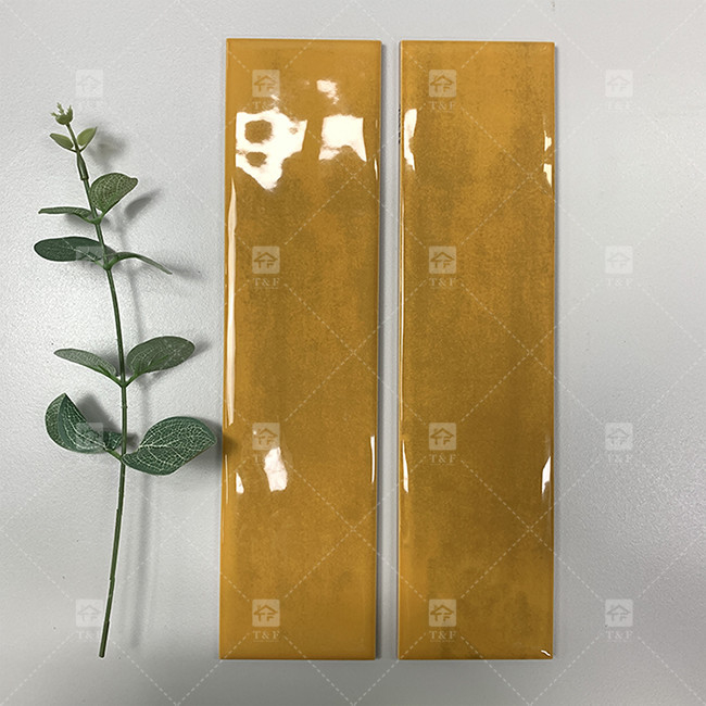 75x300mm الموجة اللامعة الزجاجية البورسلين البلاط المترو مطعم Backsplash المطبخ الحمام دش الجدار البلاط