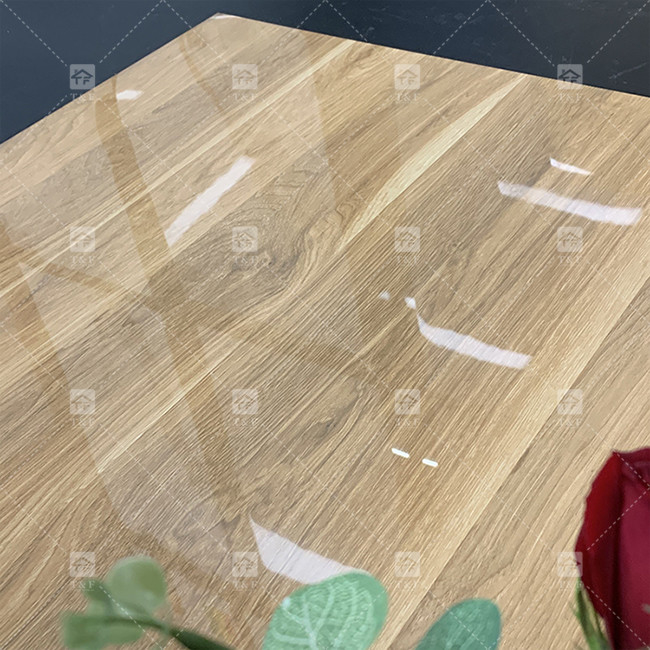 أرضية عالية اللمعان الداخلية الخشب تبدو بلاط البورسلين الأرضية مضادة للنزلق البورسلين الملمع الزجاجي بلاط غرفة المعيشة للأرضية