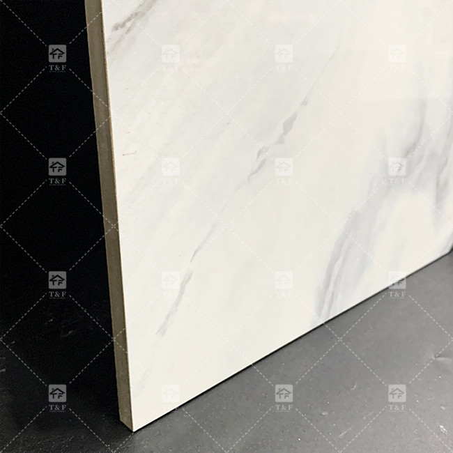 باندا الرخام الأبيض نظرة البورسلين بلاط 600x1200mm شرائح لغرفة المعيشة ديكور الجدار الحجر الفاخر للمراكز التجارية