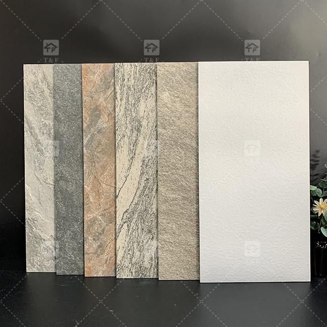 300×600ملم بلاط سيراميكي ثلاثي الأبعاد متطاطى للجدار الخارجي تزيين الجدار بلاط البورسلين للجدار